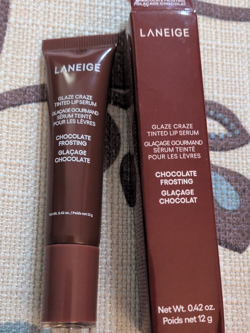 LANEIGE Glaze Craze Tinted Lip Serum — Chocolate Frosting